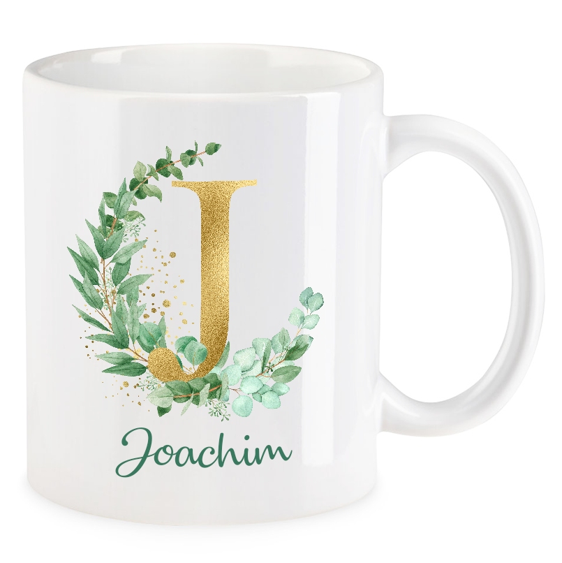 Geschenk mit J: die Monogramm-Tasse