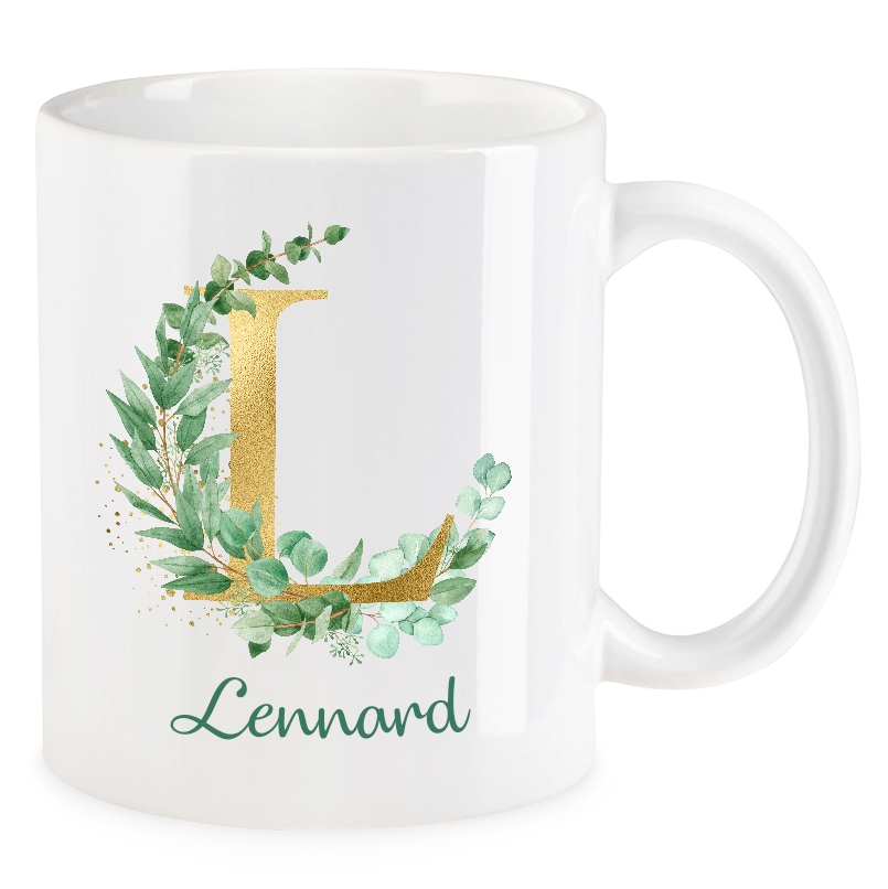 Geschenk mit L: die Monogramm-Tasse